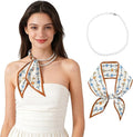 GERINLY Beige Scarf Necklace Set – Elegant Style, Endless Versatility